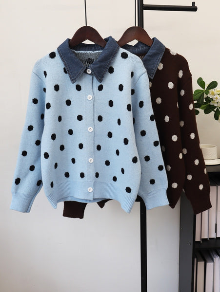 Bheki polka dot cardigan