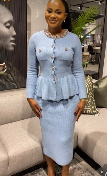 Laneta knit skirt set