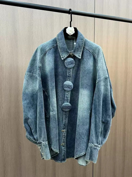 Shivonne oversized denim shirt
