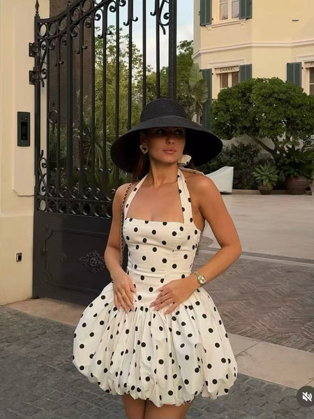 Emmeline mini halterneck dress