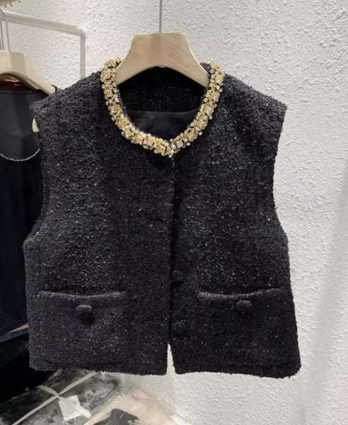 Chikanele tweed waistcoat