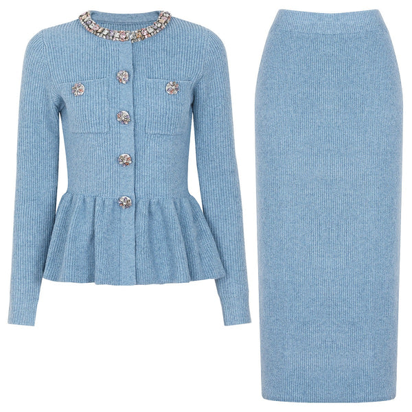 Laneta knit skirt set
