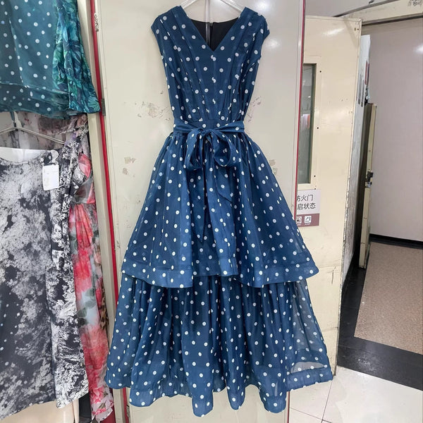Saliqa Polka dot Maxi Dress