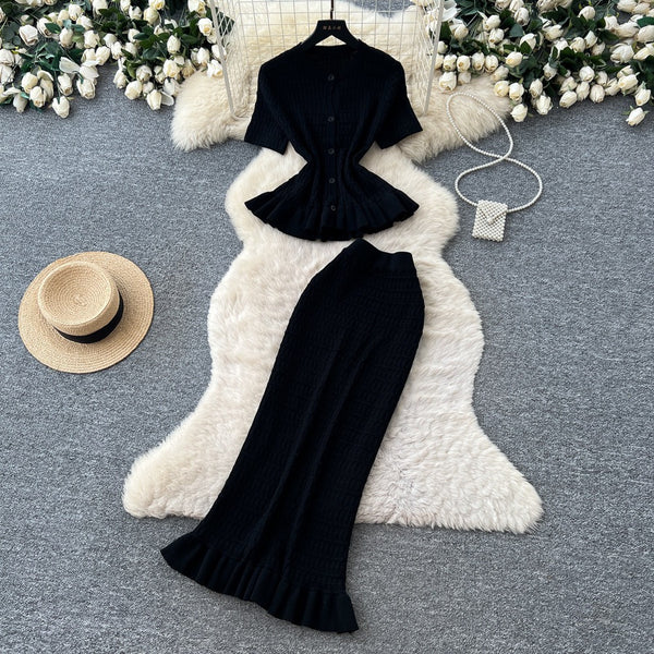 Shaylare summer knit set