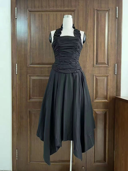 Adrianne halter neck skirt set