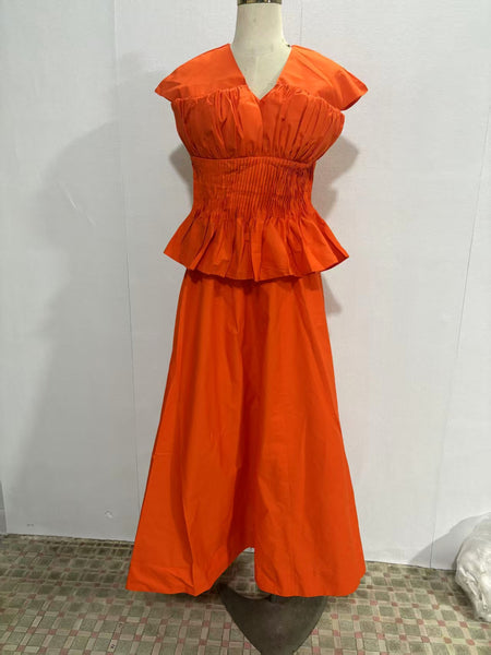 Edeline gathered skirt set