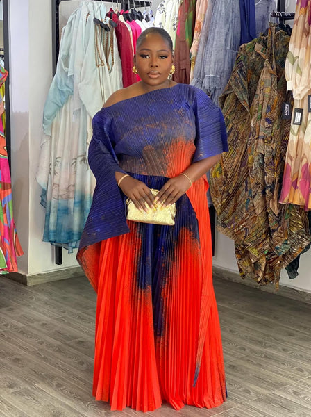 Wanjiru pleated set
