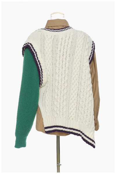Kanejia asymmetrical knit top