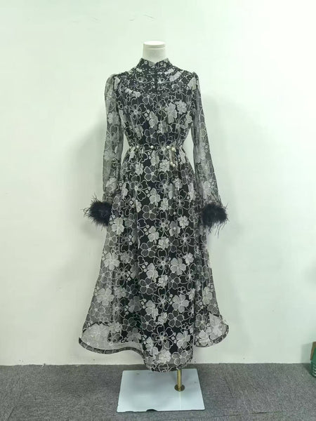 Jessyca embroided lace dress