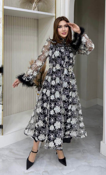 Jessyca embroided lace dress