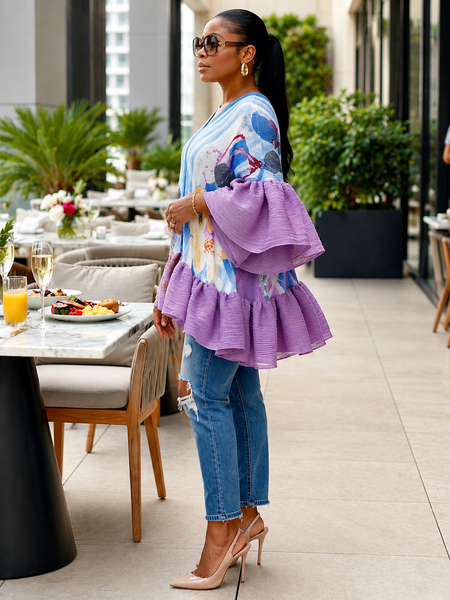 Ramani pleated top