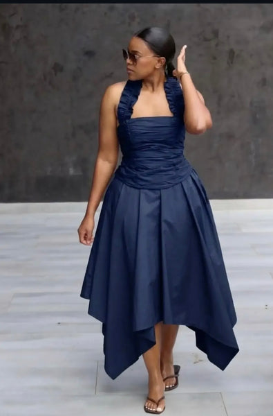 Adrianne halter neck skirt set