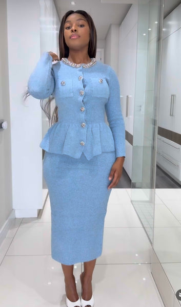 Laneta knit skirt set