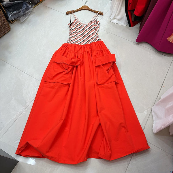 Prentice spaghetti dress