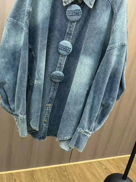 Shivonne oversized denim shirt
