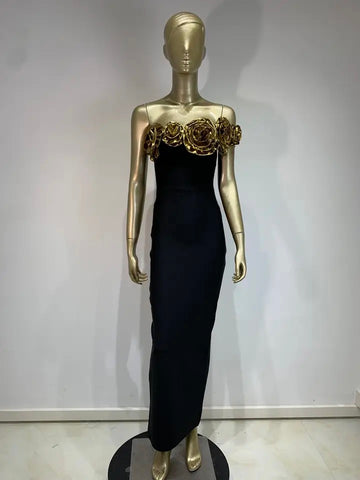 Irina 3D flower bandage dress