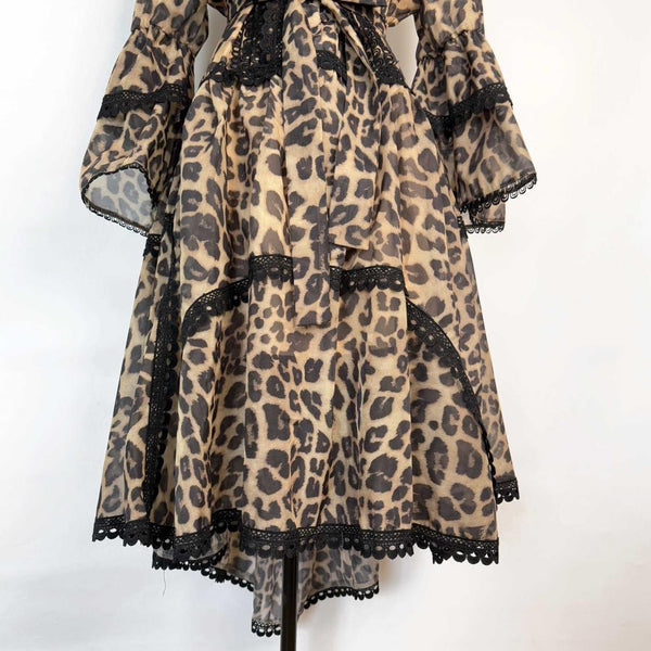 Colletta leopard print midi dress