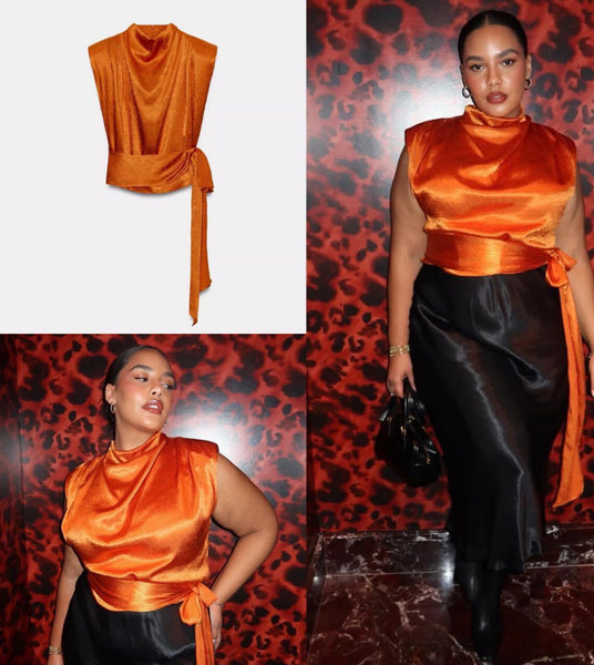 Deevah sleeveless crop top