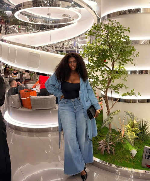 Prisner denim trench coat