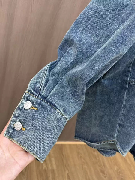 Shivonne oversized denim shirt