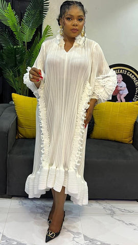 Kioni pleated autumn dress