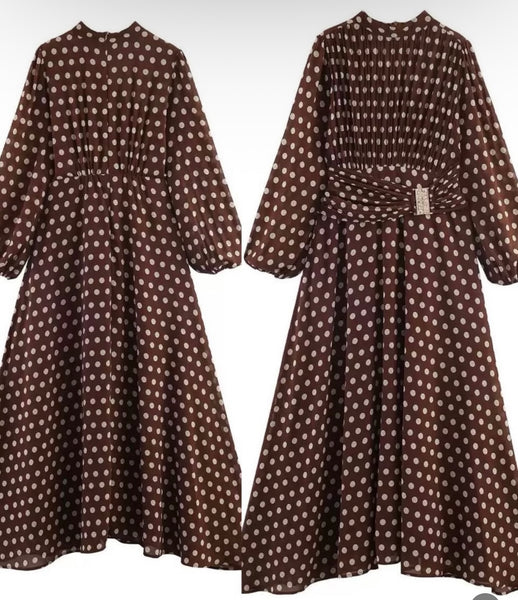 Erinma polka dot dress