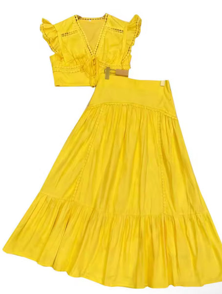 Jeannetta 2 piece skirt set