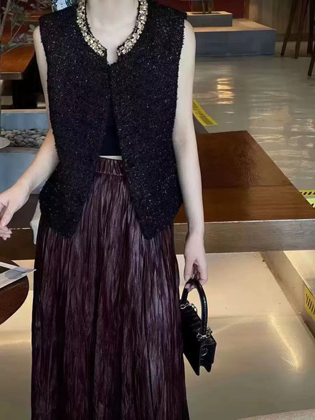 Chikanele tweed waistcoat