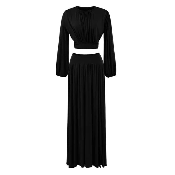 Tiannon 2 piece Crop skirt set