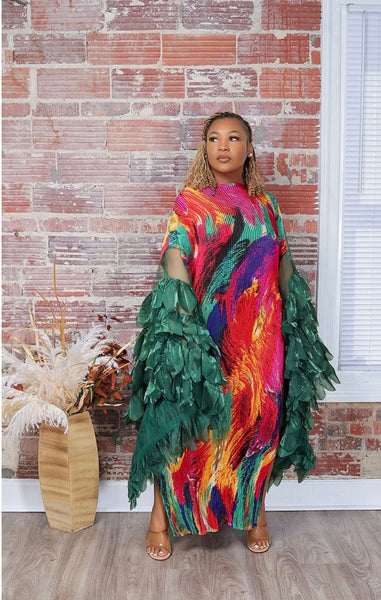 Alinda pleated dress