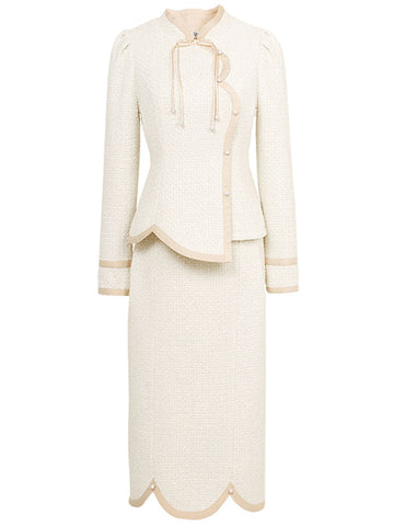 Beatrixe 2piece tweed skirt set