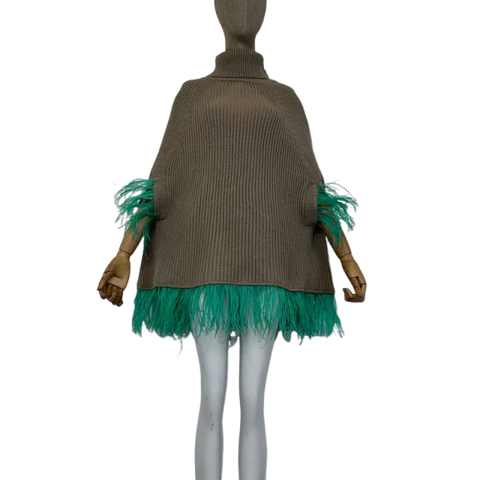 Carrissa knitted feather cardigan