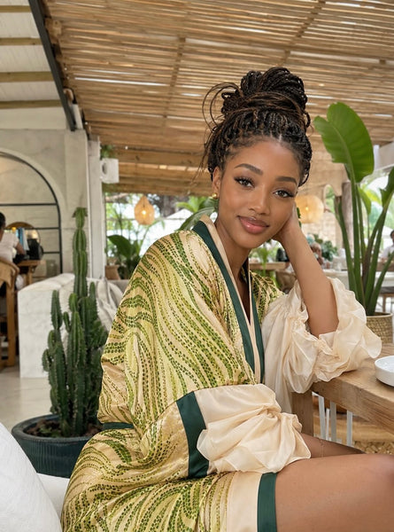 Kareemah wrap kimono
