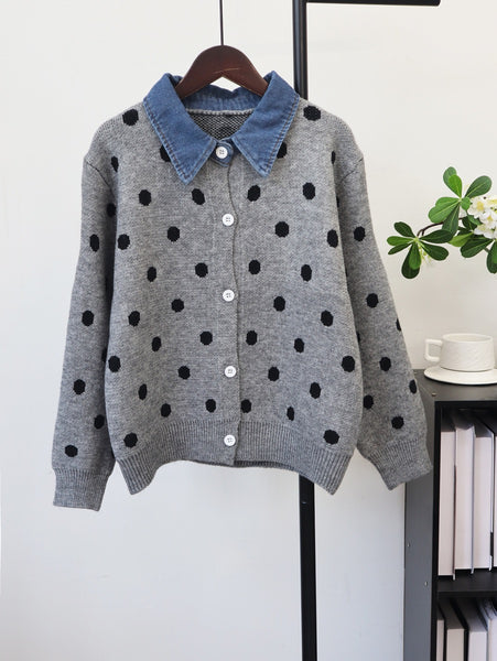 Bheki polka dot cardigan