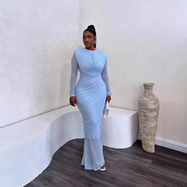 Farai Crowl neck maxi dress