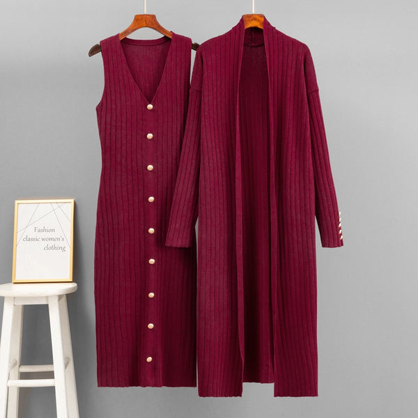 Delphinney knit dress set