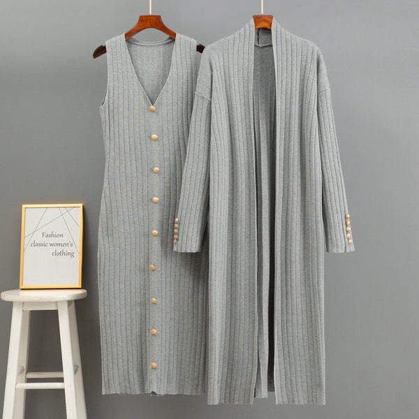 Delphinney knit dress set