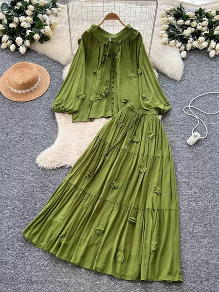 Morgan 2 piece skirt set