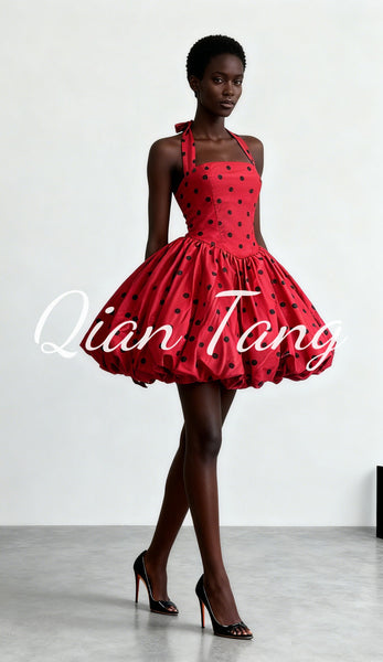 Emmeline mini halterneck dress