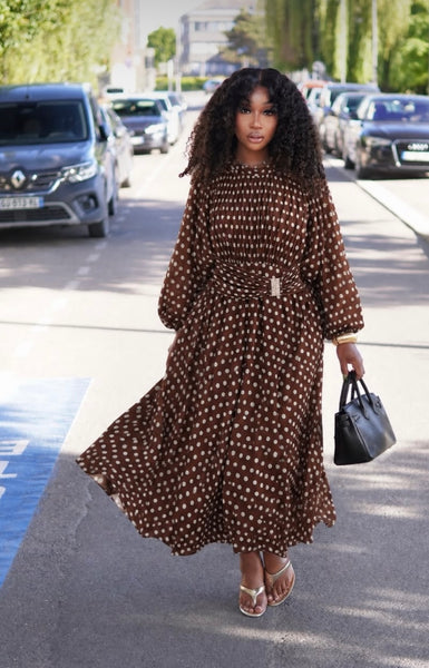 Erinma polka dot dress