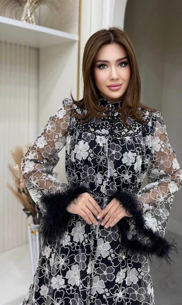 Jessyca embroided lace dress