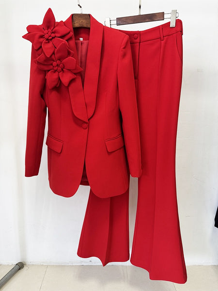 Sphesihle floral detail trouser suit