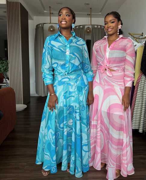 Beckie 2 piece maxi skirt set