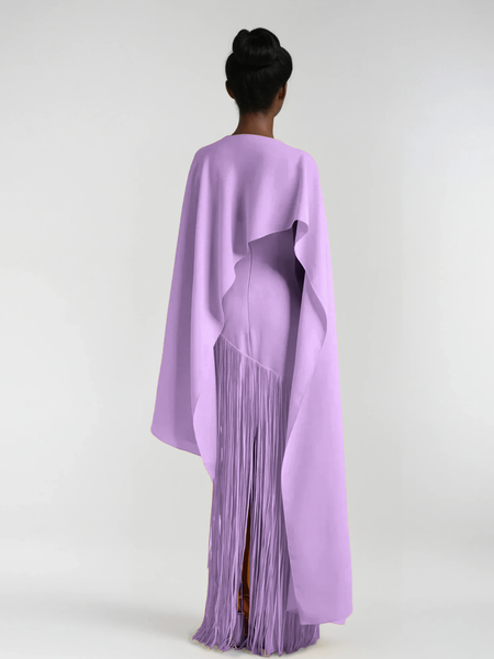 Ciandra shawl fringe dress