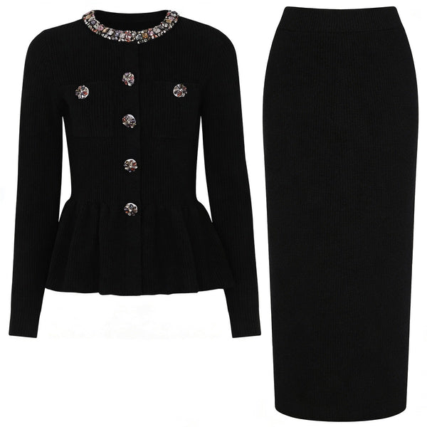 Laneta knit skirt set