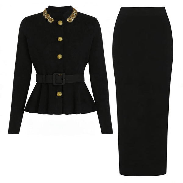 Laneta knit skirt set