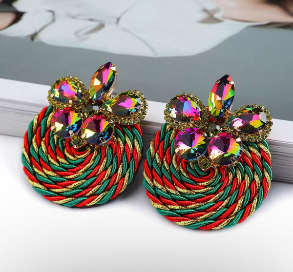 Busisiwe cotton weave earrings