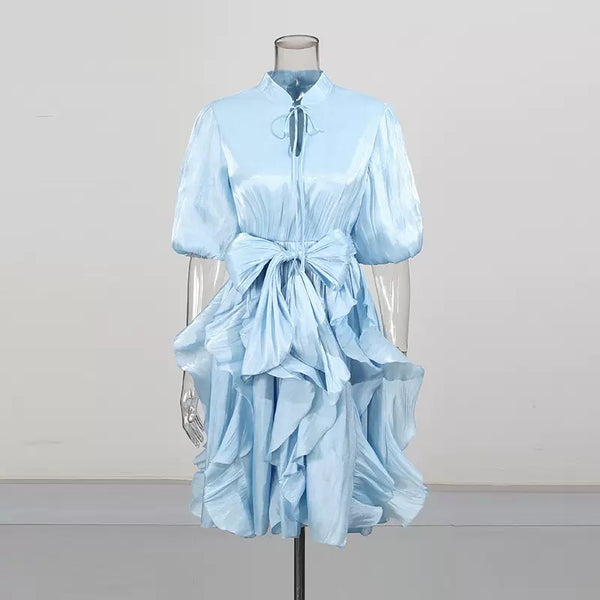 Elliza ruffle mini dress