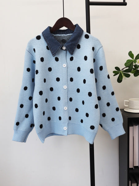 Bheki polka dot cardigan
