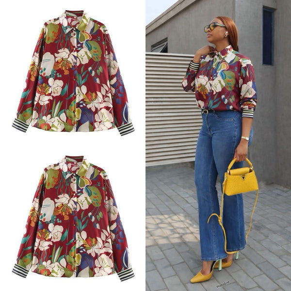 Solany print blouse